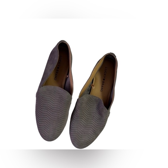 LUCKY BRAND Grey Cattina Slip On Loafers  Size 7.5 lightweight - Picture 1 of 16